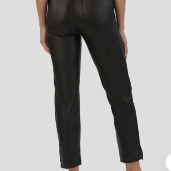 Kut from the Faux Leather Black  Straight Leg Jeans - Picture 9 of 11